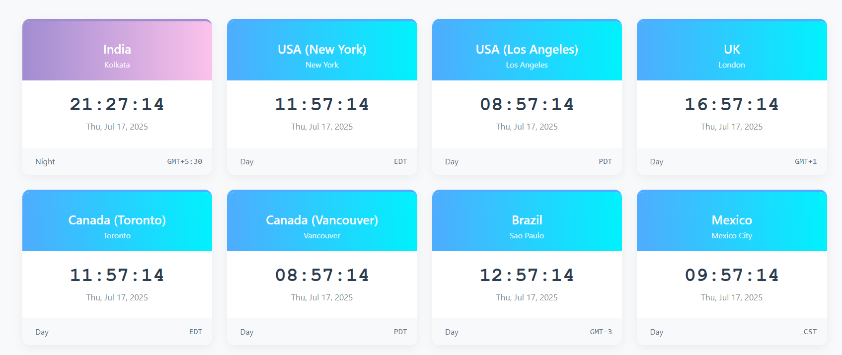 World Clock Preview
